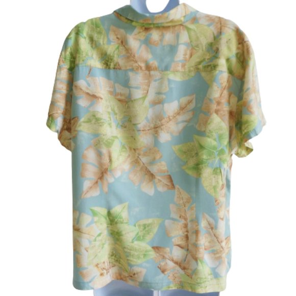 Vintage Nani Hawaii Tori Richard Tropical Blouse Mother of Pearl Buttons XL - Picture 3 of 7